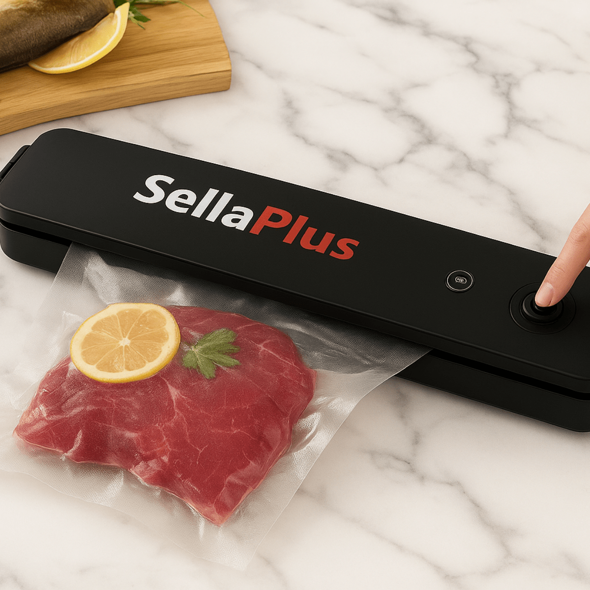 SELLAPLUS® MAQUINA SELLADORA AL VACÍO + 100 Bolsas de Sellar + REGALO ESPECIAL 🎁